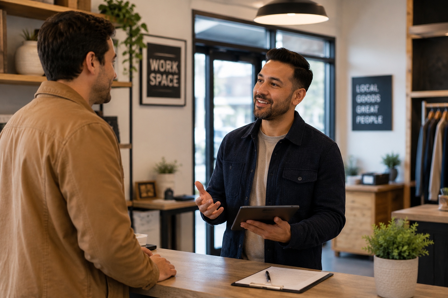 Rental and business check-in