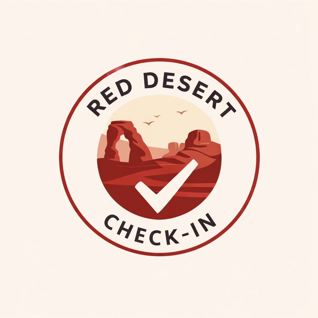 Red Desert Check-In logo