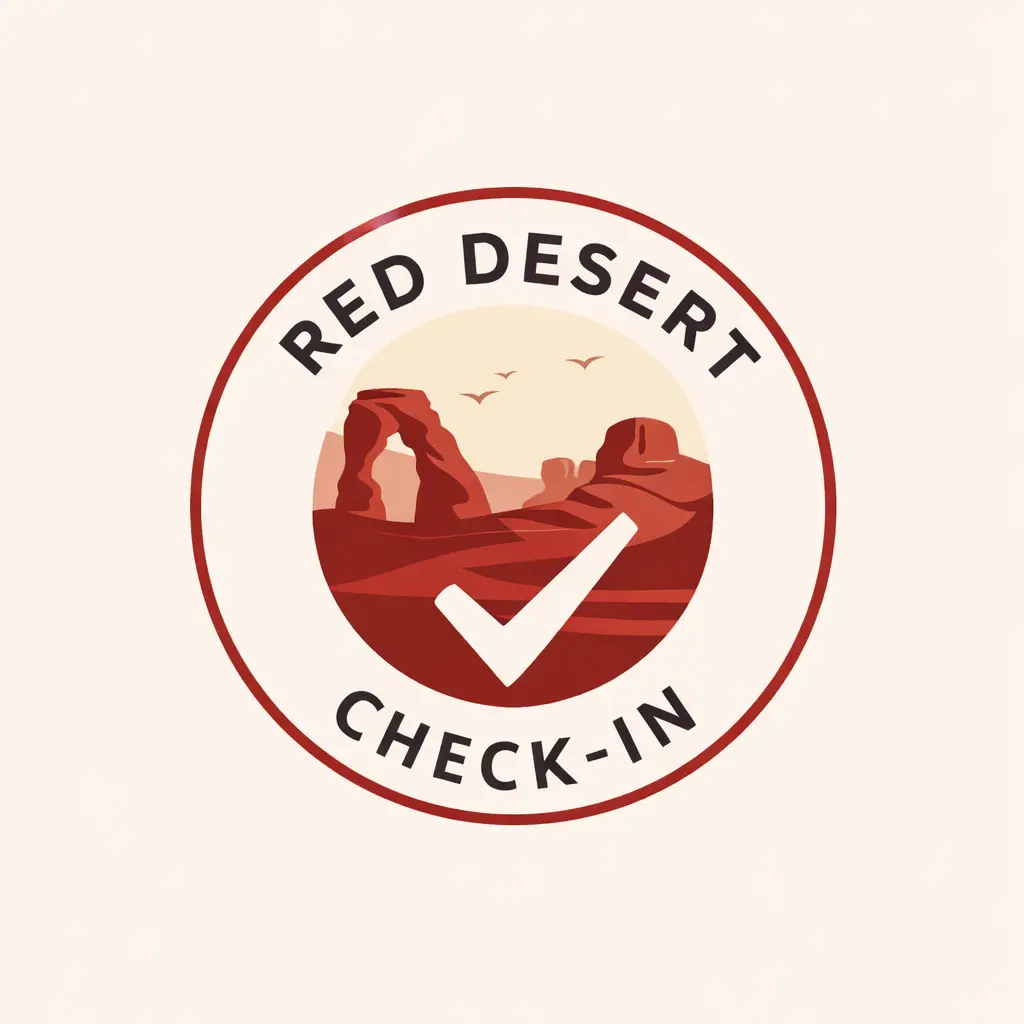 Red Desert Check-In logo